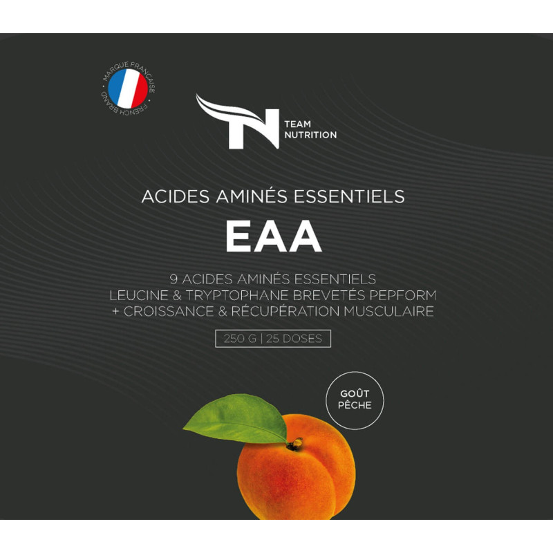 EAA Acides aminés essentiels - Team Nutrition - 250g Peche