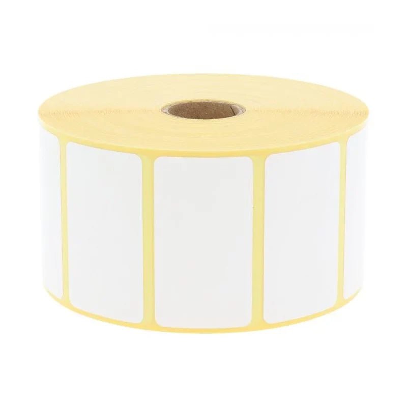2100 Etiquettes Thermique Permanent - 57x32mm
