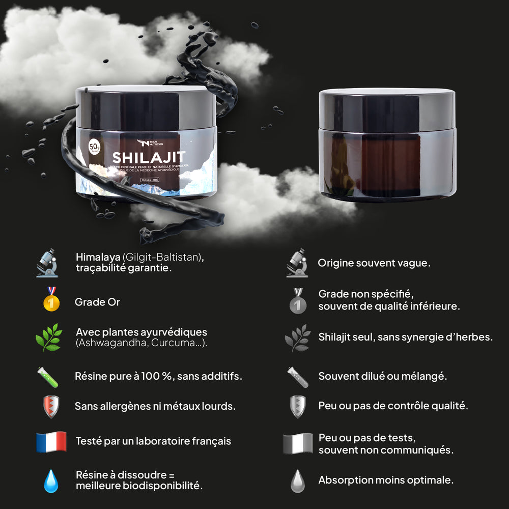 Shilajit - Résine d'Himalaya (Grade or)