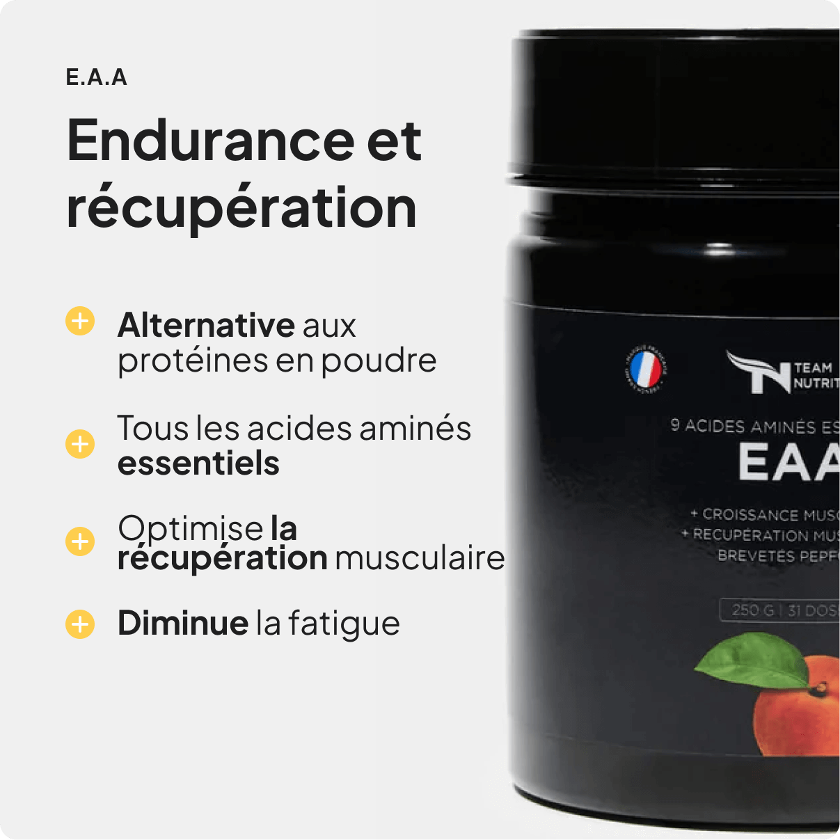 E.A.A : Acides aminés essentiels