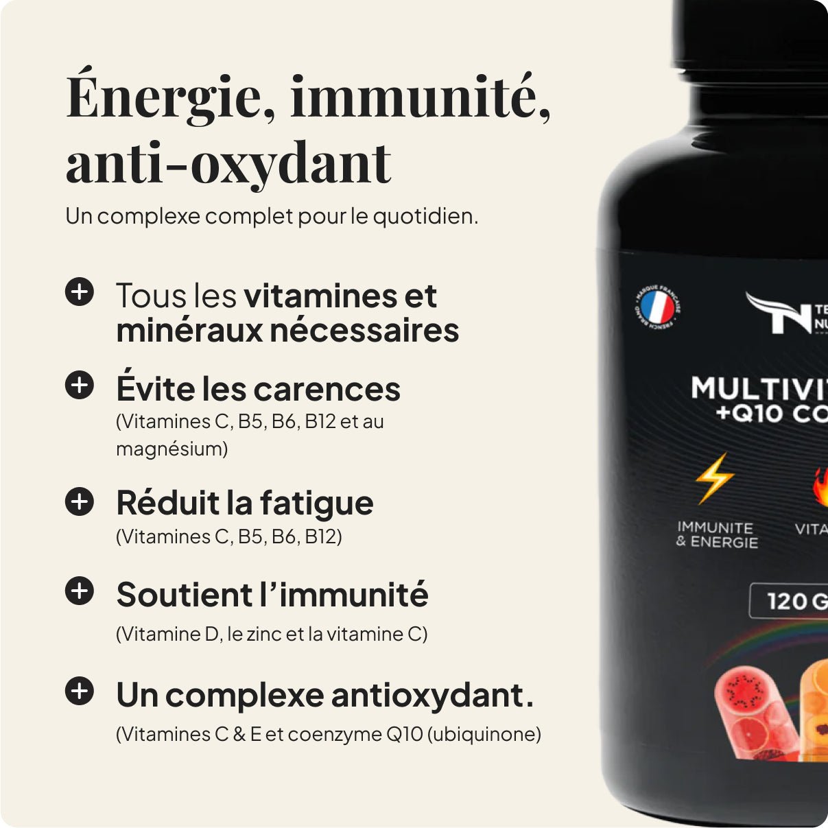 Multivitamines + Coenzymes Q10