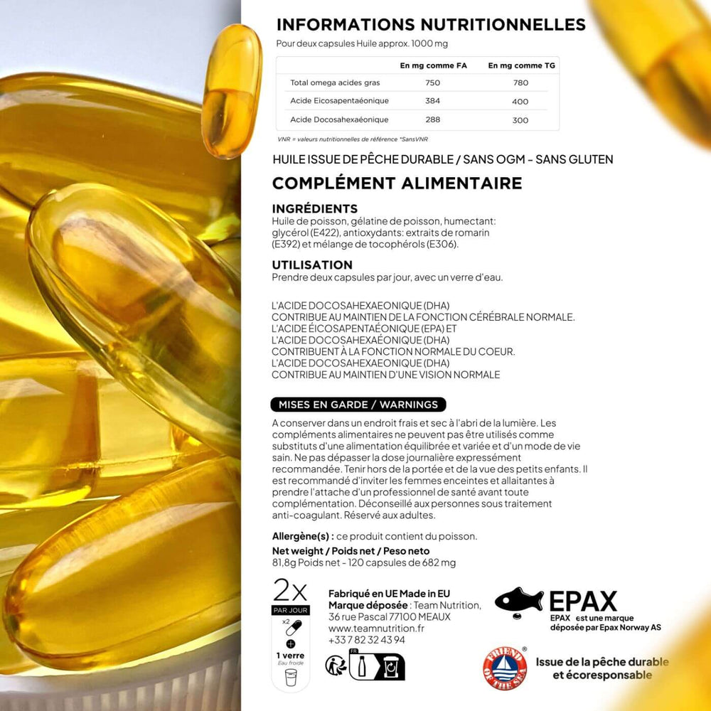 Omega 3 - Epax®️ - Le meilleure omega3 du monde