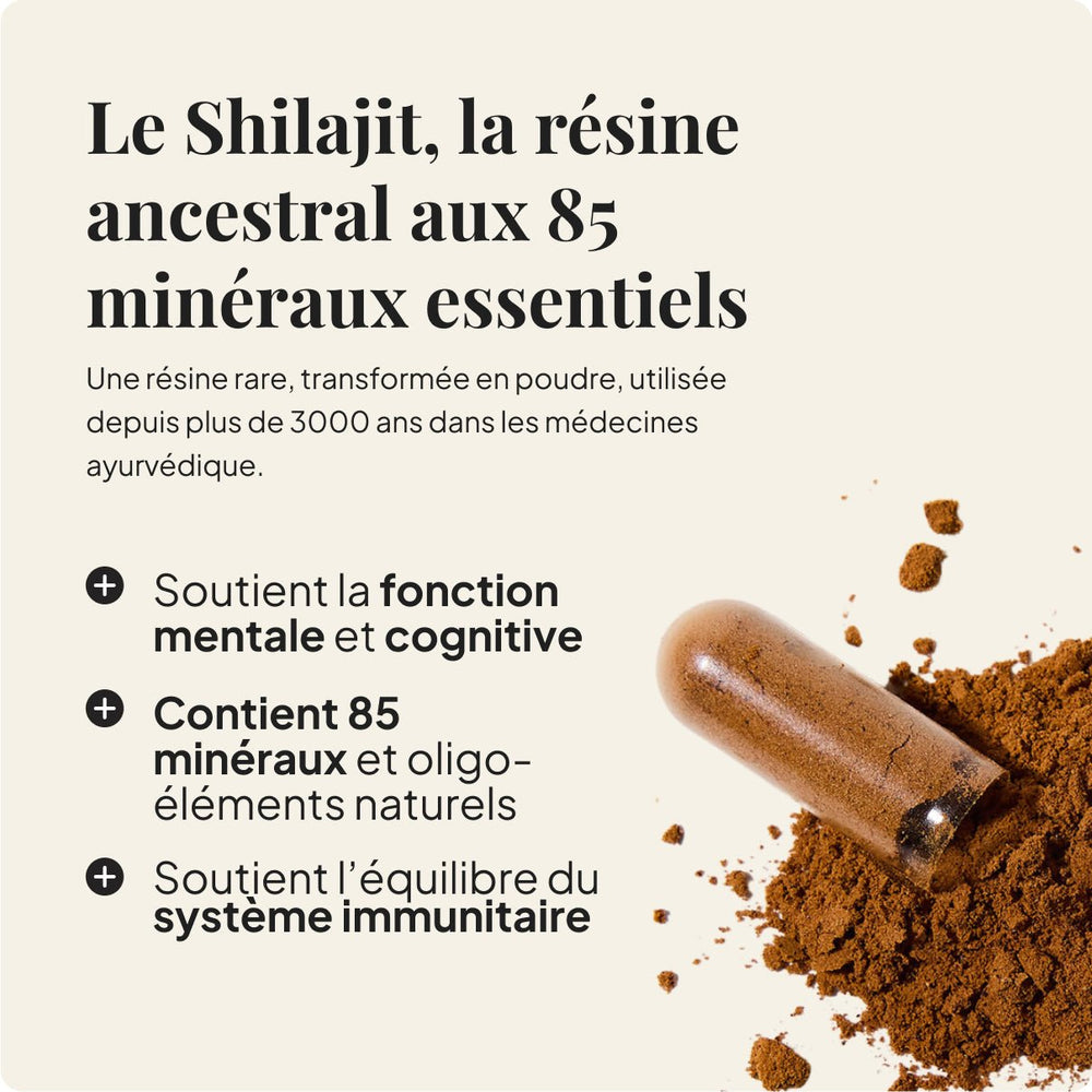 Shilajit en Gélules - 60 Gélules (1 mois)